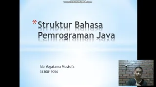 Struktur Dasar Bahasa Pemrograman Java