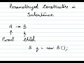 Parameterised Constructors Inheritance
