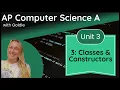 AP CSA Class Creation - Classes and Constructors
