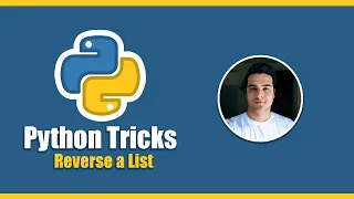 how to REVERSE a LIST in PYTHON - PYTHON TRICKS