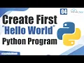 Create your first Project on Python Using Print Function Python Tutorial