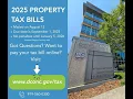 2025 DCo Tax Bill Information
