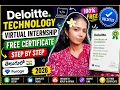 Deloitte Technology Virtual Internship FREE Certificate Complete Guide in Telugu Forage 2026
