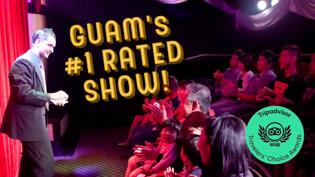 【お子様無料キャンペーン実施中!／期間限定！ホリデースペシャルショー開催】グアム ビバマジック（BIBA MAGIC）シアターマジックショー 予約＜華麗で繊細な技が光るマジック＆イル―ジョンに目が釘付け！驚きと感動と笑いの70分！お子様歓迎！／送迎付き／1日39席限定！＞ウェスティンリゾートグアム内シアター