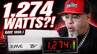 B2 Audio RAVE 1000.1 Makes 1,274 Watts! Full Amp Dyno Test