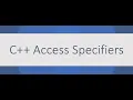 ACCESS SPECIFIERS and MEMBER ACCESS in C
