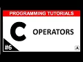 Operators in C Hindi LEC-6 C Programming tutorials Beginners Level Competitive Coding
