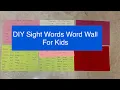 DIY Sight Words Word Wall For Kids Mumma Studio