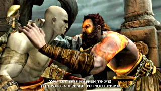 kratos vs his brother deimos final boss fight scene god of war 4k 60fps