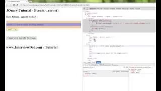 ERROR METHOD IN JQUERY DEMO