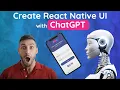 React Native with ChatGPT Beginners Tutorial
