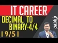 Decimal to Binary Conversion Program Part-4 Guidelines for IT Candidates In Tamil