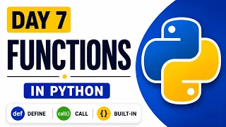 Python Functions Tutorial Day 7 Python Full Course