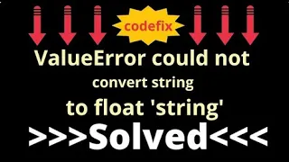 ValueError could not convert string to float string