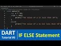 Dart Tutorial - Conditional if else statement in Dart Programming