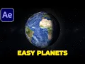 Create Planets in After Effects After Effects Tutorial No Plugins