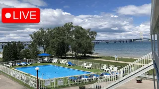 LIVE Mackinac Bridge Camera from the Riviera Motel in Mackinaw City