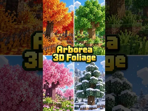 Minecraft Trees Should Look Like THIS 🌸🍂 #shorts