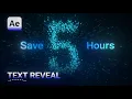 Clean SaaS Text Animation in After Effects No Plugins