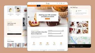 Responsive Cake Shop Website HTML CSS JS Free Source Code