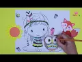 Coloring for for Kids Cute Characters Unicorn Native Americans Bear 16
