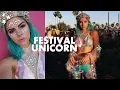 UNICORN FESTIVAL MAKEUP GRWM COACHELLA