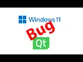 Bizarre bug in Qt programs under WSL2 on Windows 11