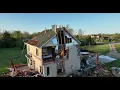 Andover Ks Drone shows extensive damage from tornado 4-30-2022