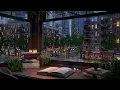 New York City Study Room Ambience - Rain Traffic Thunder Sounds for Focus Study Relaxation