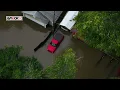 Flooding at 69th and Riverfront avenues in Indianapolis