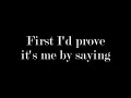 Brad Paisley  - Letter to Me - lyrics