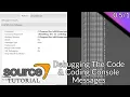 Valve Source Code 2013 Tutorial Episode 0 Debugging the Code and Coding Console Messages