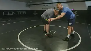 آموزش فنون کشتی سربند دوپی یا بزکش دیوید تیلور 