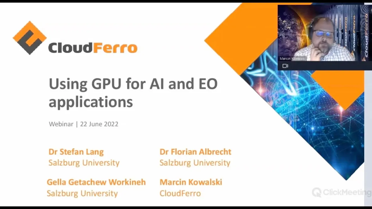 Using GPU for AI & EO applications