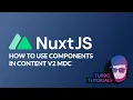 Turbo Tutorial Nuxt 3 How to use Vue components in Nuxt Content v2