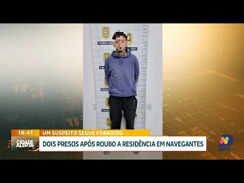 Dois suspeitos detidos após roubo em Navegantes; polícia busca terceiro envolvido