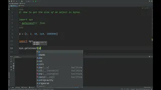 Python Tutorial How to Get the Size of an Object in Bytes