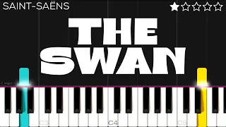 Saint Saëns The Swan The Carnival Of The Animals EASY Piano Tutorial 