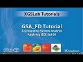 XGSLab Tutorial 1b   GSA FD