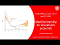 Daniel Schwalbe Koda Machine learning for interatomic potentials