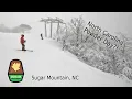 Sugar Mountain 2025 - North Carolina Powder Day Blizzard run in subzero temps