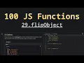 29 flipObject Solving 100 JS Functions