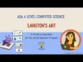 AQA A Level Computer Science - 2026 Skeleton Code Practice Langton s Ant