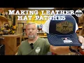 Making leather hat patches