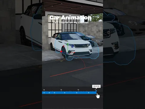 Lumion · Moving car example — Nice Tower Lumion rendering training video