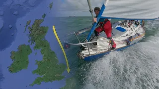 Racing against storms down the coast of the UK