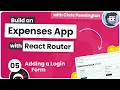 Build a Budgeting App with React Router - Adding a Login Form