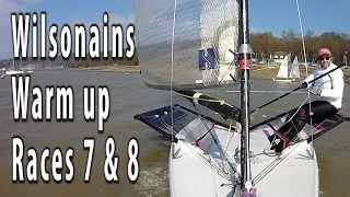 Blaze dinghy sailing. Today it’s the Wilsonians winter warmup series 2016 races 7 and 8