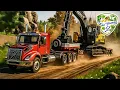 Download Lagu Schwertransport in FICHTHAL! 🏗️ XXL VOLVO Bagger für den Schweinestall🚓🚜 True Farming #675