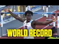 WORLD RECORD Ja Kobe Tharp breaks 110m hurdles record at 2026 outdoor track and field championships